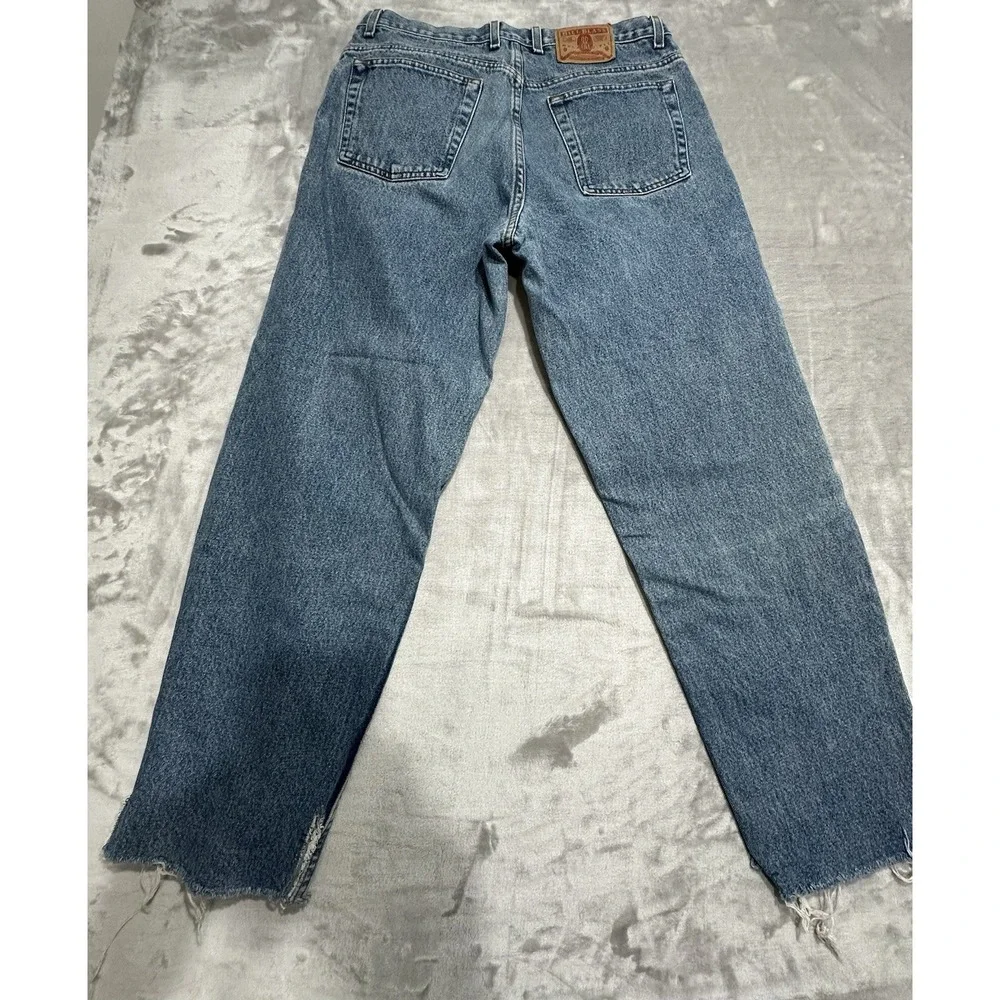 Men's BILL BLASS Jeans Denim Relaxed Fit Size 32 X 30‎ Designer Cut Off EUC